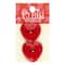 Flair Originals 1 1/4" Red Heart 2-Hole Buttons, 2ct.